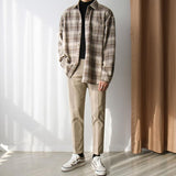 Taooba-2811 WOOLEN PLAID SHIRT