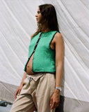 Taooba Sage Knitted Vest Top