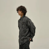 Taooba- 10008 RECONSTRUCTED DENIM SHIRT JK