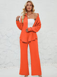 Taooba- Women Two Piece Track Suit Long Sleeve High Waist Pants