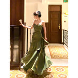 dress to impress divine being Manor Qimeng Adult Ceremony Dress Light Luxury Niche High-End Sling Dress High-End Dress