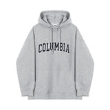 Taooba-6236 COLUMBIA LETTERED PULLOVER HOODIE