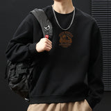 winter outfits men 2024 New Men's   Fashion round Neck Sweater