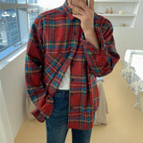 Taooba-2523 WOOLEN PLAID SHIRT