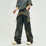 Taooba- 10100 RECONSTRUCTED STAR DENIM JEANS