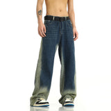 Taooba- 9715 BLUE WASHED STRAIGHT DENIM JEANS