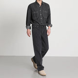 Taooba- 5166 DARK GRAY DENIM SHIRT