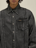 Taooba- 10008 RECONSTRUCTED DENIM SHIRT JK