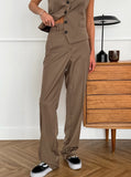 Taooba- Elegant Style Vest and Pants Casual Set Suit