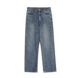 RTK (W) Taooba. 2039 BLUE WIDE STRAIGHT DENIM JEANS