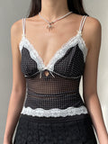 Taooba Chloie Polka Dot Lace Camisole