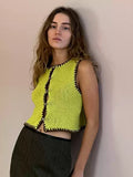 Taooba Sage Knitted Vest Top