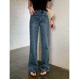 RTK (W) Taooba. 2031 DARK BLUE STRAIGHT DENIM JEANS