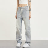 RTK (W) Taooba. 1375 LIGHT BLUE STRAIGHT DENIM JEANS