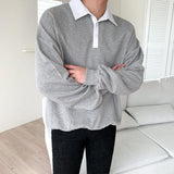 Taooba-2260 WHITE COLLAR SWEATER