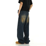 Taooba- 9732 WASHED YELLOW DENIM JEANS