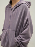 Taooba-10069 LAVENDER ZIP-UP HOODIE