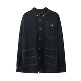 Taooba- 405 OVERSIZE STITCHED DENIM JK