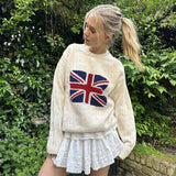 Taooba Brit Union Jack Knit Sweater