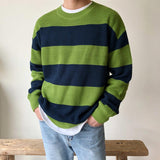 Taooba-3326 KNITTED STRIPE SWEATER