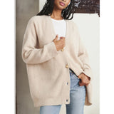 carhartt outfit Solid Color Cardigan Sweater Coat Women's Top 2024