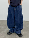 Taooba- 11269 RECONSTRUCTED BAGGY STRAIGHT DENIM JEANS