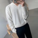 Taooba-3295 V-NECK KNITTED SWEATER