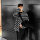 Taooba-2158 BLACK STRIPED LONGSLEEVE