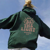 christian apparel Be the Light Hoodie Mahew 5:14 Sweatshirt Bible Drop-Shoulder Sleeve Sweater