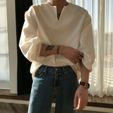 Taooba-6575 V-NECK CUFF LONGSLEEVE