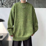 men’s style Autumn and Winter New Korean Style Fashionable Retro Gradient Soft Sweater Men's Loose round Neck Plush Sweater