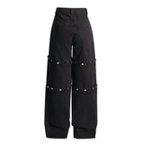 2000s fashion Niche High-Grade Trousers 2024 Spring New Fashion Personality Trendy Detachable Jeans