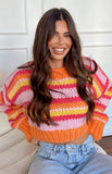 sweater Autumn and Winter New Striped Sweater Sweater round Neck Long Sleeve Loose Casual Pullover Sweater Top