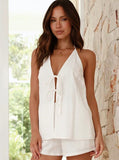 Taooba- Sexy and Versatile Halter Neck Backless High-Waist Two-Piece Suit