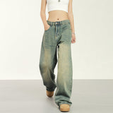 RTK (W) Taooba. 1905 YELLOW CLAY WIDE STRAIGHT DENIM JEANS