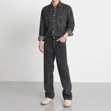 Taooba- 5166 DARK GRAY DENIM SHIRT