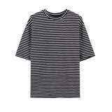 Taooba-527 OVERSIZE STRIPED TSHIRT