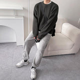 Taooba-6157 KNITTED PULLOVER ROUND NECK SWEATER