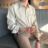 Taooba-6319 CORDUROY COLLAR SHIRT