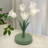 room ideas aesthetic Tulip Flower Table Lamp Modern Minimalist Creative Artificial Flower Decoration Bedroom Bedside Night Light Atmosphere Lamp Decoration