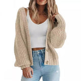 women’s style 2024 Autumn and Winter New Loose Knitted Coat Women's Sweater Cardigan