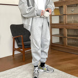 Taooba-4091 GRAY ZIP-UP HOODIE & SWEATPANTS (TOP & BOTTOM)