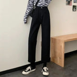 womens outfit inspiration American Street Micro Flared Jeans Women's 2024 Autumn High Waist Straight Casual Overalls