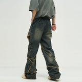 Taooba- 10100 RECONSTRUCTED STAR DENIM JEANS