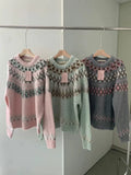 Taooba Emalee Nordic Pattern Knit Sweater