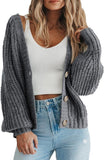 women’s style 2024 Autumn and Winter New Loose Knitted Coat Women's Sweater Cardigan