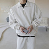 Taooba-5415 HALF ZIP-UP COLLAR SWEATER & CASUAL PANTS