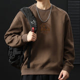 winter outfits men 2024 New Men's   Fashion round Neck Sweater