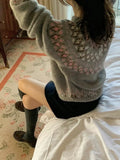 Taooba Emalee Nordic Pattern Knit Sweater