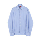 Taooba-862 STRIPED BUTTON UP SHIRT